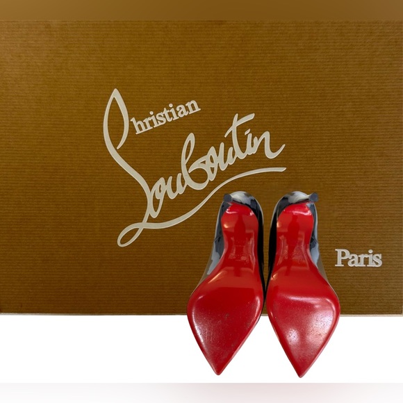 Christian Louboutin So Kate 120 Patent Black Pointed-Toe Red Sole Pump - Picture 8 of 11
